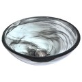 Anzzi Mezzo Vessel Sink with Pop-Up Drain in Slumber Wisp LS-AZ054